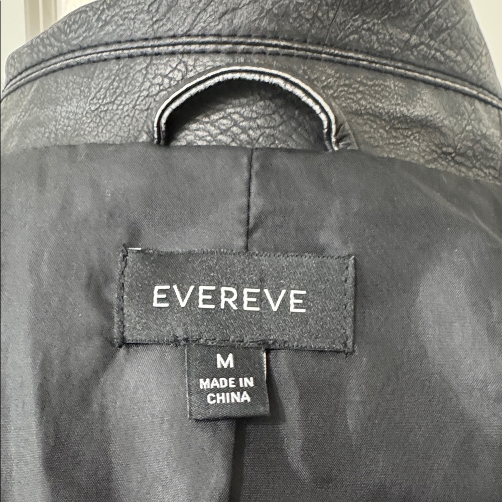 VEDA Distressed Moto Faux Leather Jacket NWT - Picture 14 of 14